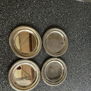 Lot de 4 dessous de verre / bouteille 