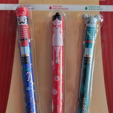 LEGAMI - SET DE 3 STYLOS GEL EFFAÇABLES NUTCRACKER