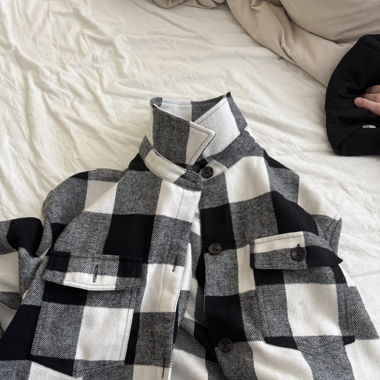 Karierte Jacke