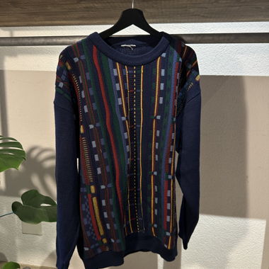 Vintage Strickpullover navy