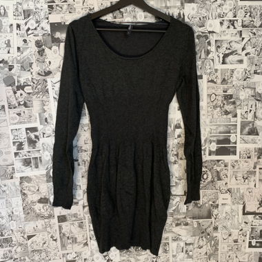 Stretchy cinched knit dress 