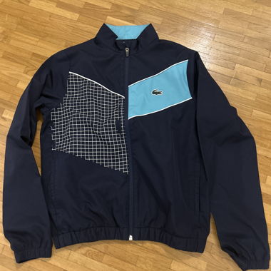 Lacoste Trainingsjacke navy/türkis