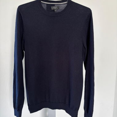 Navy Men’s Sweater M pure merino wool