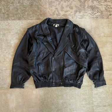 vintage leather jacket