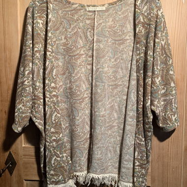 Shana Paisley Kimono Cardigan XS