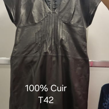 Robe en cuir Zapa