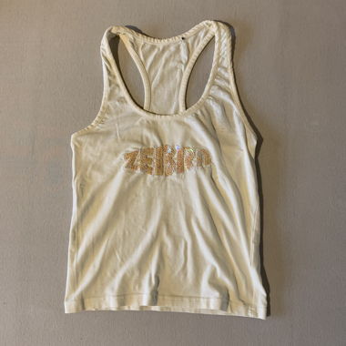 Zebra Tanktop Y2K Pailletten