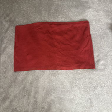 Bandeau in tessuto rosso