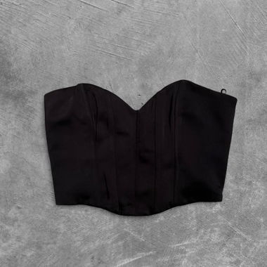 Top Corset noir Zara XS