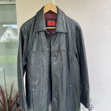 Echtleder Jacke – Offset Menswear – 48 – Schwarz