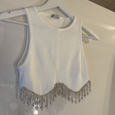 Glitzer Top Zara