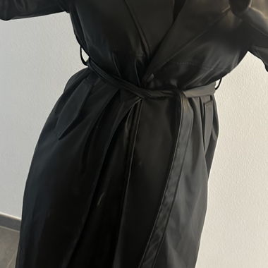Oversized leather coat size M