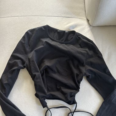 Backless / Rückenfreies Top Schwarz