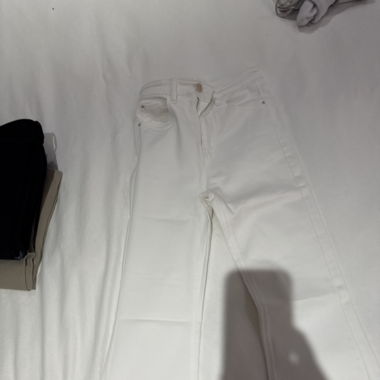 Pantalon évasé blanc 