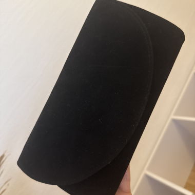 Pochette nera in velluto