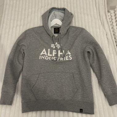 Alpha Industries Hoodie grau