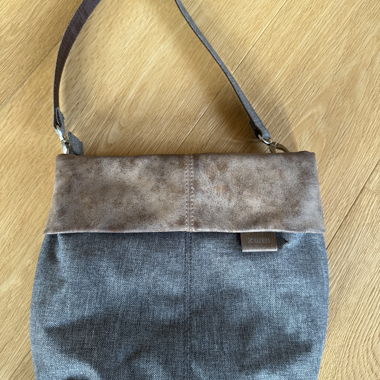 Borsa a tracolla ZWEI grigio-marrone