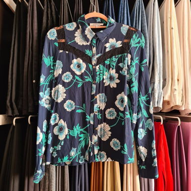 Morgan Floral Blouse Blue