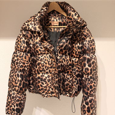 Leoparden Daunenjacke
