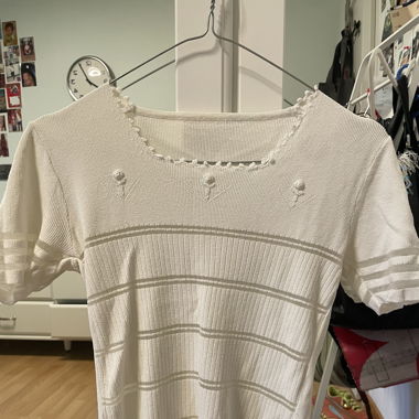 Vintage, Summertop mit Stickerei, Grösse S/M