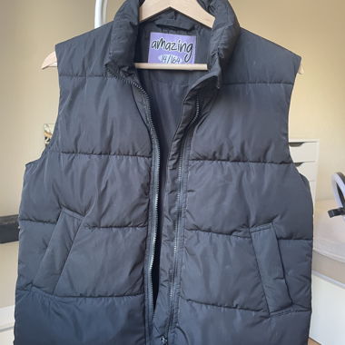 Black padded gilet
