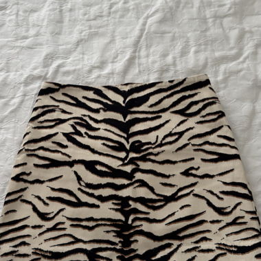 Gonna mini con motivo zebra