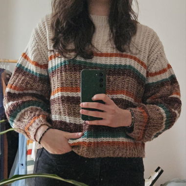schöner Strickpullover