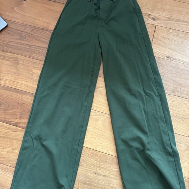 Loose Green Fabric Pants