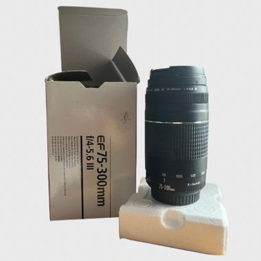 Canon EF 75–300mm telephoto zoom lens (NEW)