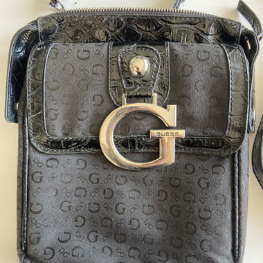 Borsa a tracolla Guess nera