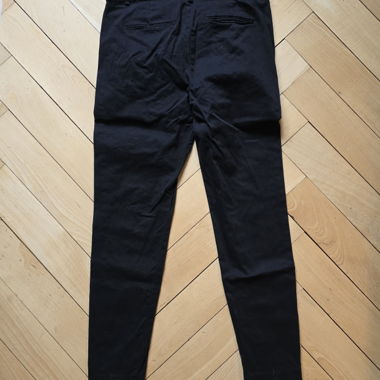Pantalon en tissu noir