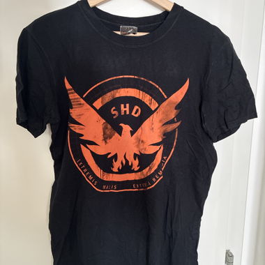 T-shirt nero con logo SHD The Division