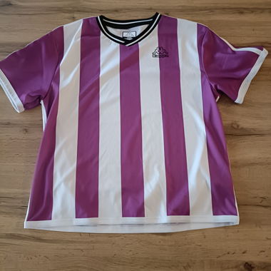 Maglia Kappa a righe lilla/bianco