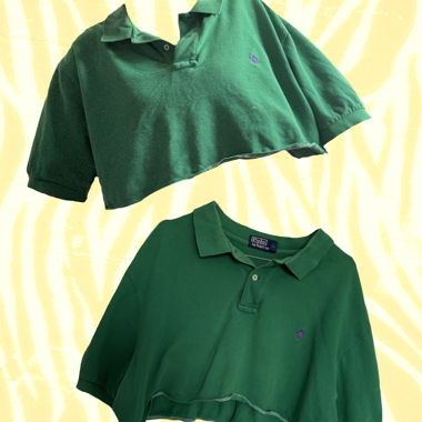 Cropped poloshirt