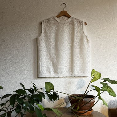 Vintage-Spitzen-Top 