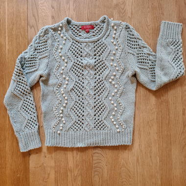 Maglione lavorato a maglia Guess colore menta