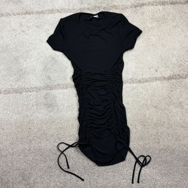 Black Ruched Dress