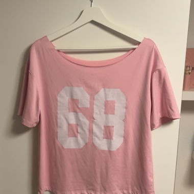 T-shirt oversize rose