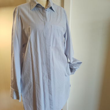 Camicia a righe blu
