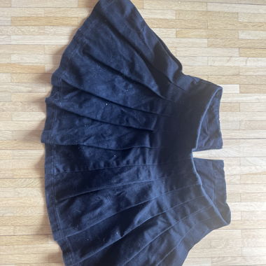 Black Tennis-Style Miniskirt