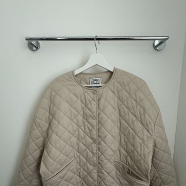 Toteme padded quilted cotton jacket - ecru XXS