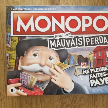 Monopoly mauvais perdant