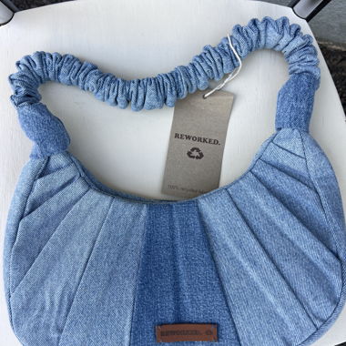 Up cycled patchwork denim bag 