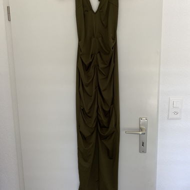 Olive dress with back tie