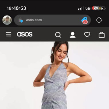 Robe cœur croisé