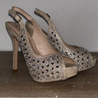 Escarpins à talon avec paillettes