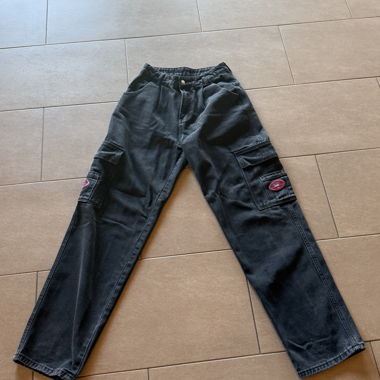 Black Cargo Jeans