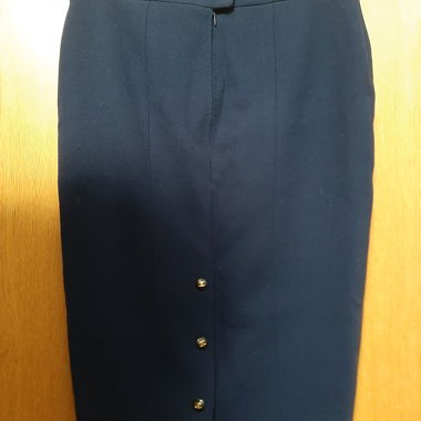 Gonna tubino Chanel, blu scuro Tg. M/L