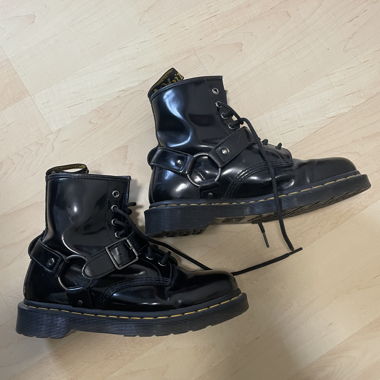 Black Dr. Martens Lace-Up Boots