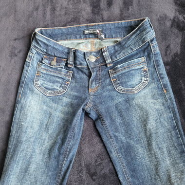 Jeans évasés taille basse